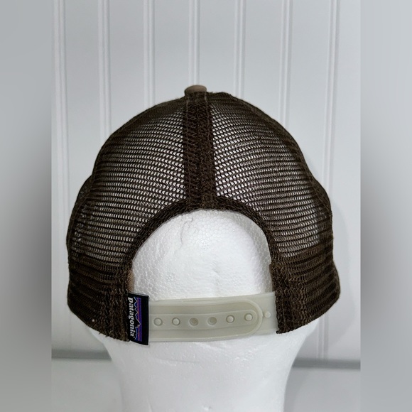 Patagonia Hat Cap Snap Back Fitz Roy Fish Trout Brown One Size Ajdustable - Picture 4 of 7